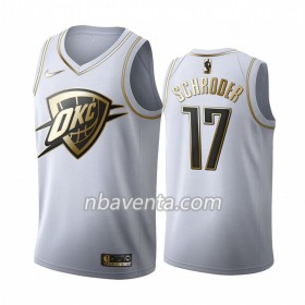 Camiseta Hombre Oklahoma City Thunder Dennis Schroder 17 2019-20 Nike Blanco Golden Edition Swingman